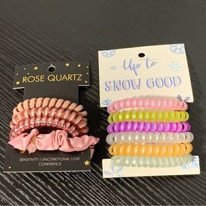 NEW Rose Quartz Hair ties 10 pcs